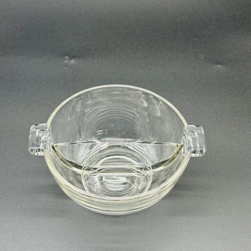 Vintage Cambridge Crystal Pristine Clear Glass Divided Relish Dish Art Deco